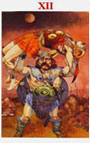 tarot celtique Le pendu
